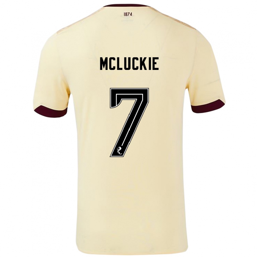 Niño Fútbol Camiseta Bobby Mcluckie #7 Crema Burdeos 2ª Equipación 2024/25 México