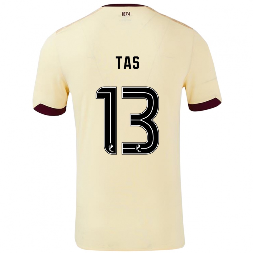 Niño Fútbol Camiseta Lyndon Tas #13 Crema Burdeos 2ª Equipación 2024/25 México