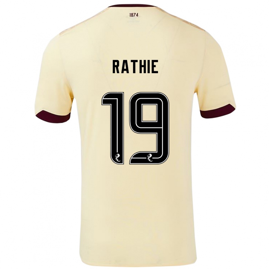 Niño Fútbol Camiseta Luke Rathie #19 Crema Burdeos 2ª Equipación 2024/25 México