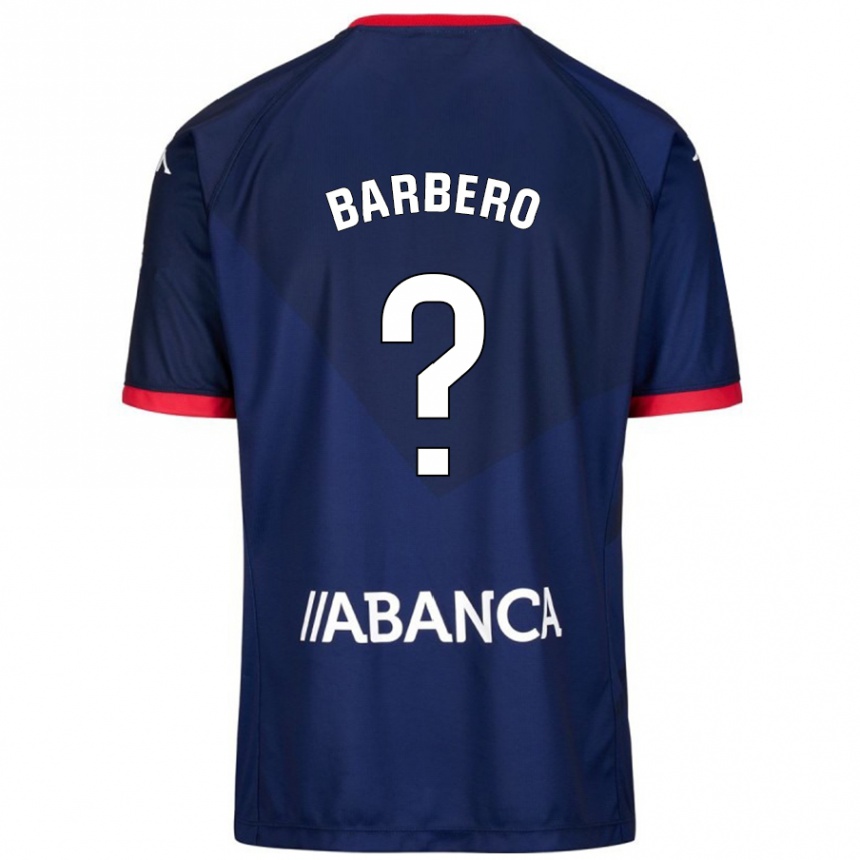 Niño Fútbol Camiseta Iván Barbero #9 Azul Marino 2ª Equipación 2024/25 México