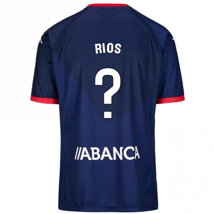 Niño Fútbol Camiseta Hugo Rios #0 Azul Marino 2ª Equipación 2024/25 México