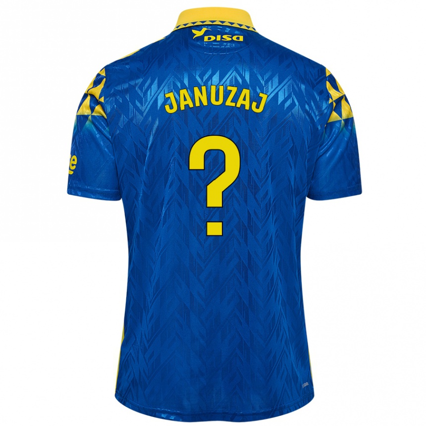 Niño Fútbol Camiseta Adnan Januzaj #0 Azul Amarillo 2ª Equipación 2024/25 México