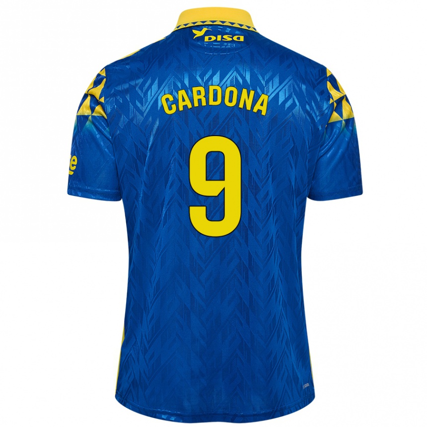 Niño Fútbol Camiseta Marc Cardona #9 Azul Amarillo 2ª Equipación 2024/25 México