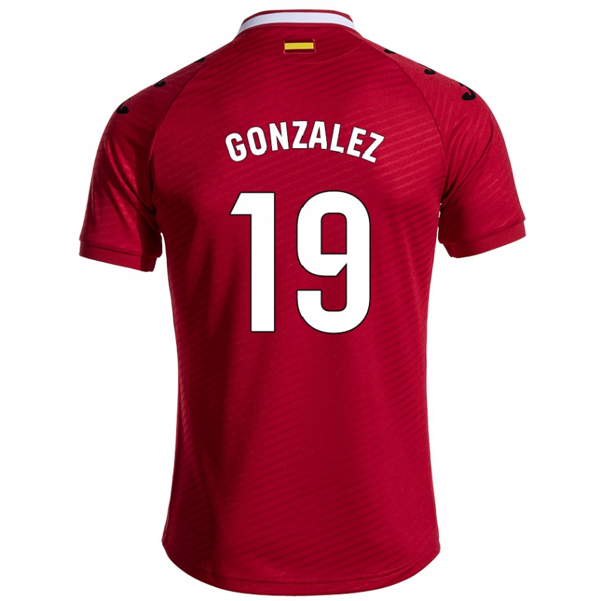 Niño Fútbol Camiseta Peter González #19 Rojo Oscuro 2ª Equipación 2024/25 México