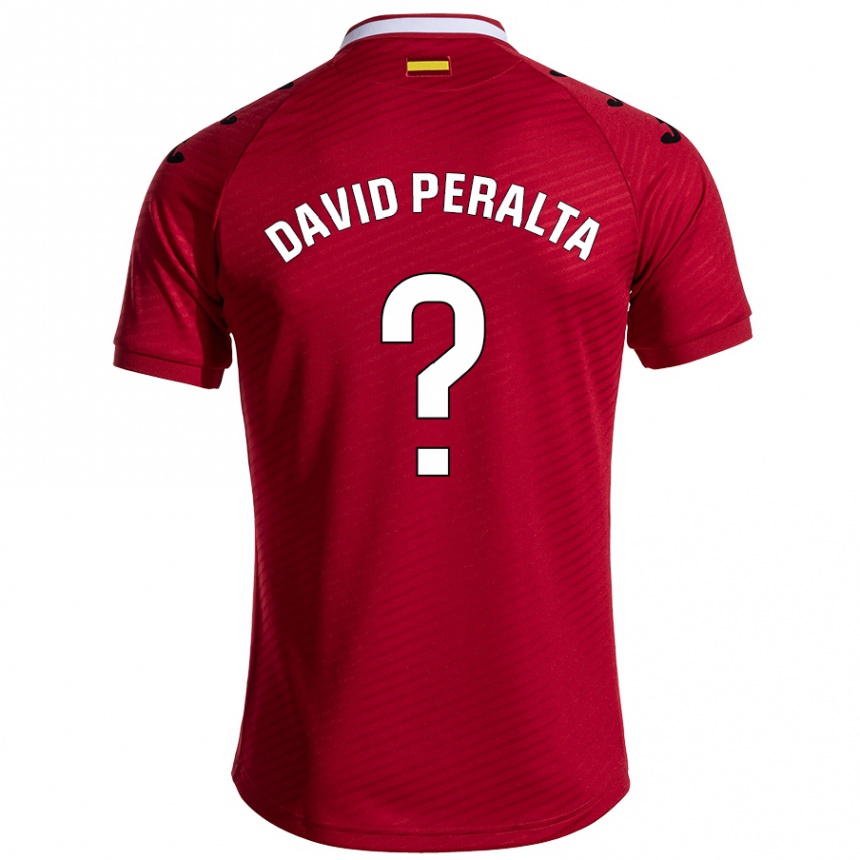 Niño Fútbol Camiseta Juan David Peralta #0 Rojo Oscuro 2ª Equipación 2024/25 México