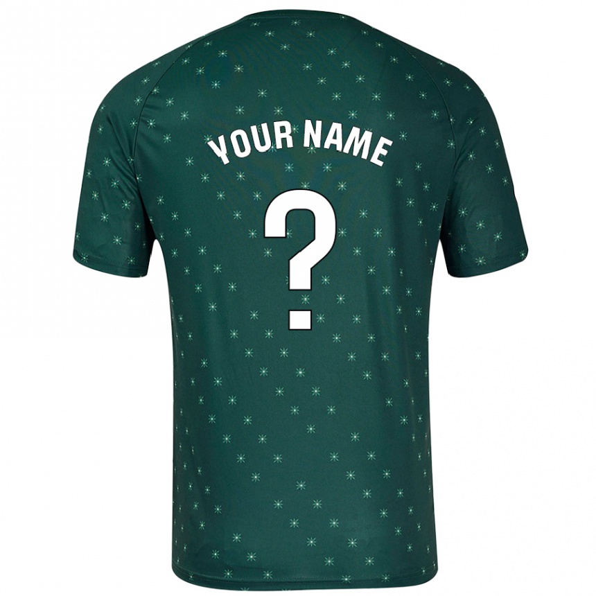 Niño Fútbol Camiseta Su Nombre #0 Verde Oscuro 2ª Equipación 2024/25 México