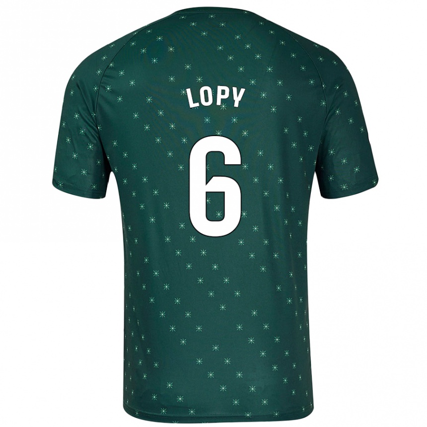 Niño Fútbol Camiseta Dion Lopy #6 Verde Oscuro 2ª Equipación 2024/25 México