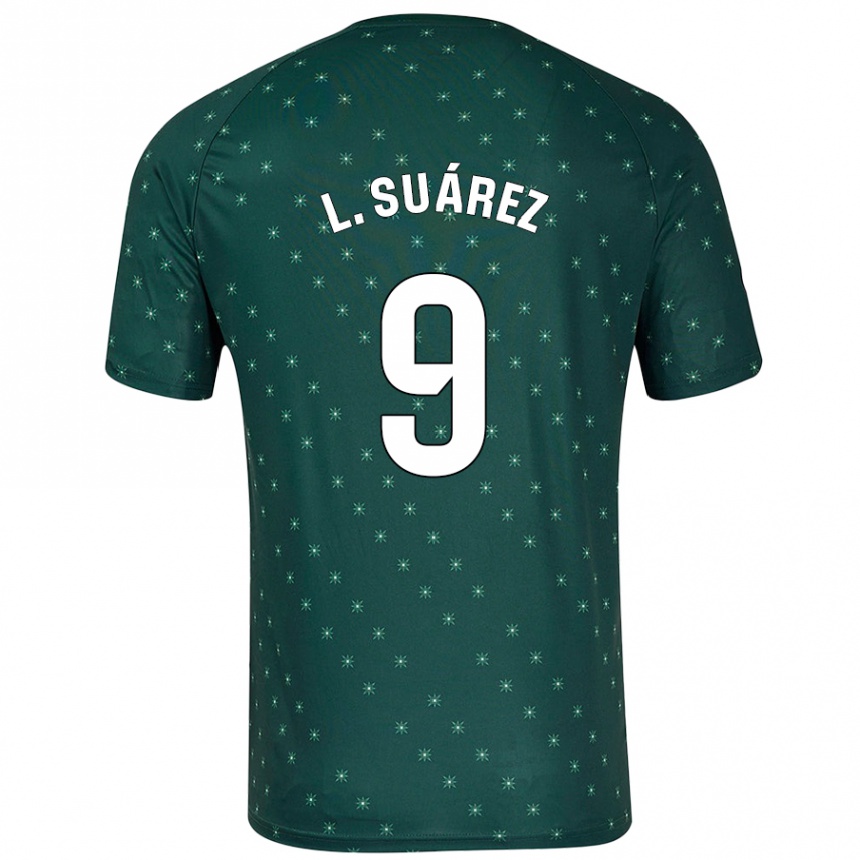 Niño Fútbol Camiseta Luis Suárez #9 Verde Oscuro 2ª Equipación 2024/25 México