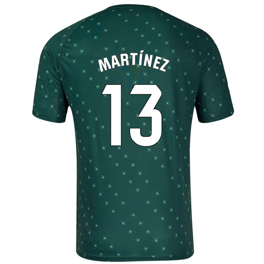 Niño Fútbol Camiseta Fernando Martínez #13 Verde Oscuro 2ª Equipación 2024/25 México