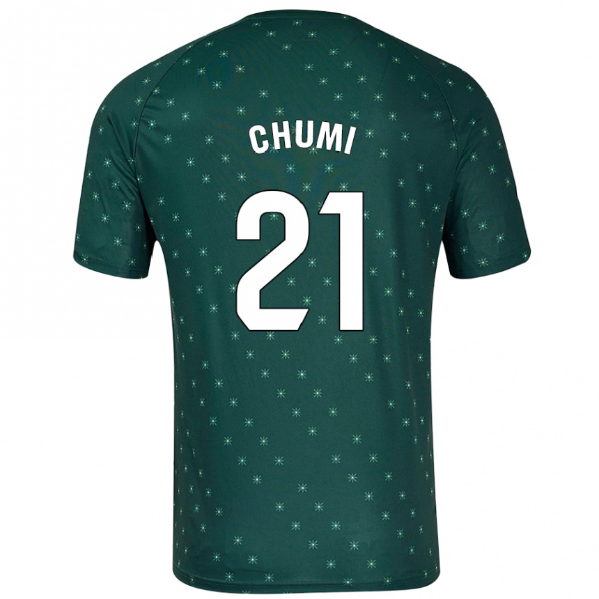 Niño Fútbol Camiseta Chumi #21 Verde Oscuro 2ª Equipación 2024/25 México