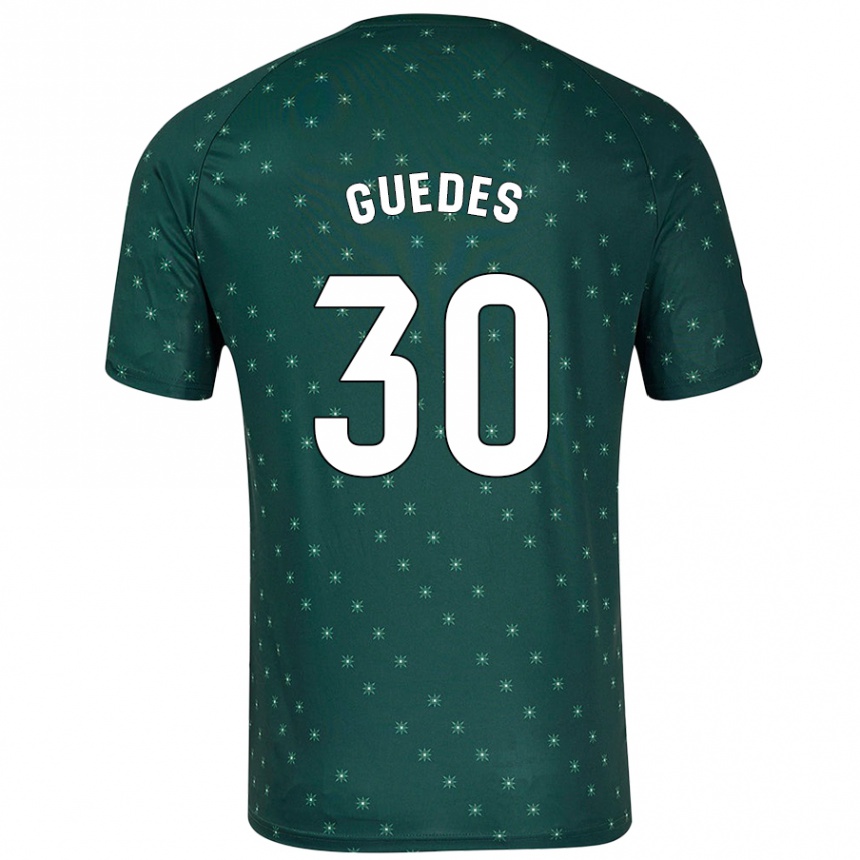 Niño Fútbol Camiseta Gui Guedes #30 Verde Oscuro 2ª Equipación 2024/25 México