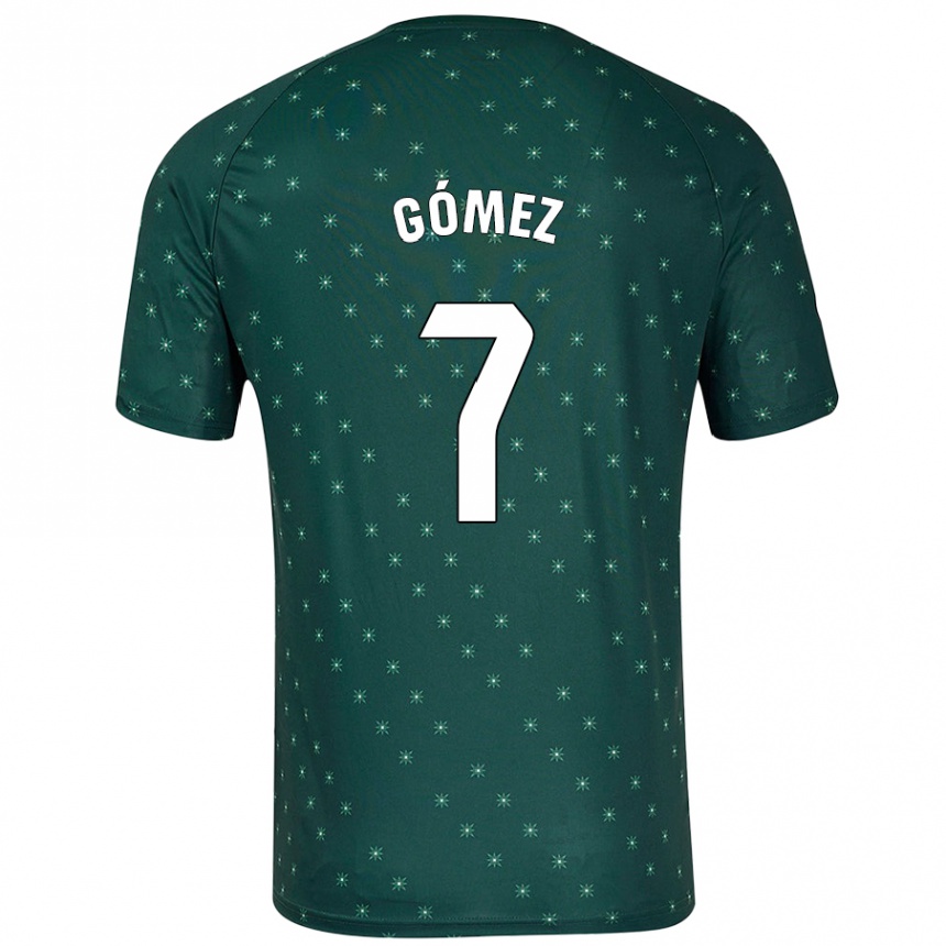 Niño Fútbol Camiseta Valen Gómez #7 Verde Oscuro 2ª Equipación 2024/25 México