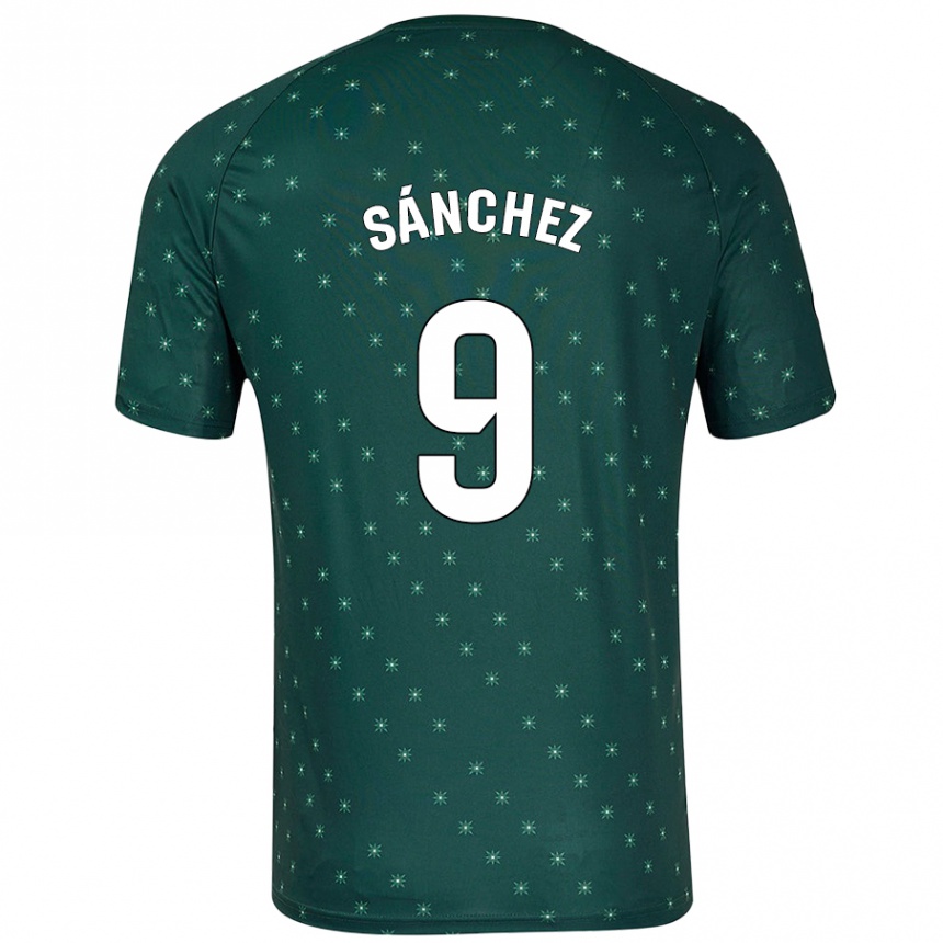 Niño Fútbol Camiseta Loren Sánchez #9 Verde Oscuro 2ª Equipación 2024/25 México