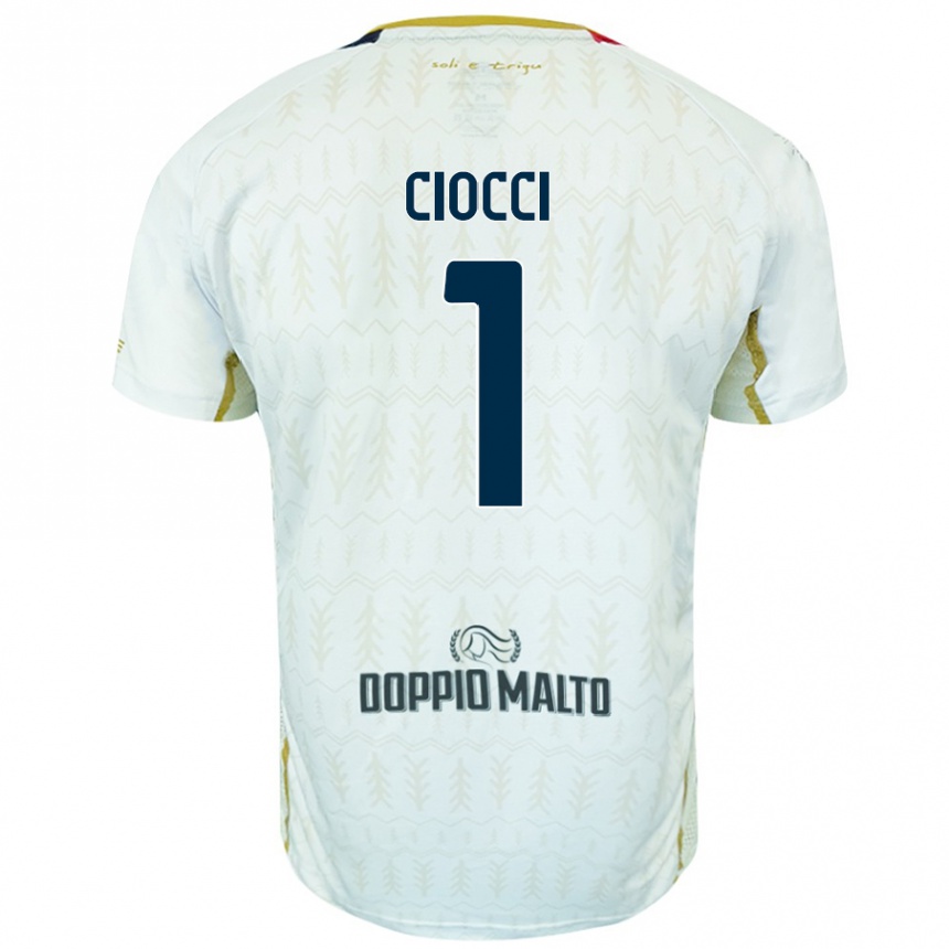 Niño Fútbol Camiseta Giuseppe Ciocci #1 Blanco 2ª Equipación 2024/25 México