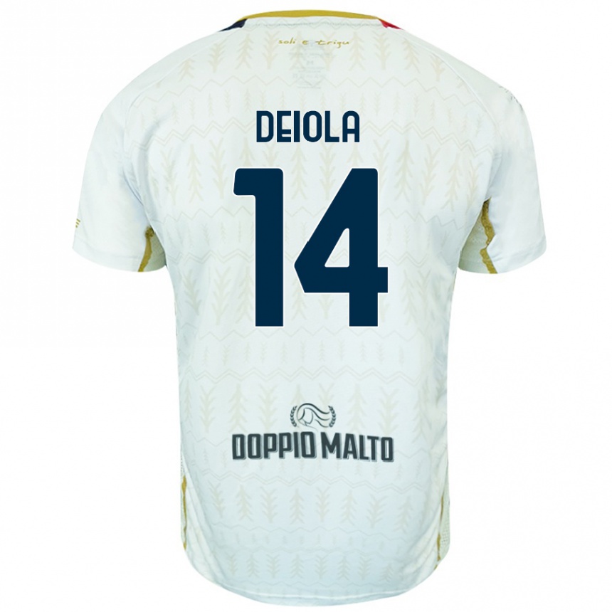 Niño Fútbol Camiseta Alessandro Deiola #14 Blanco 2ª Equipación 2024/25 México