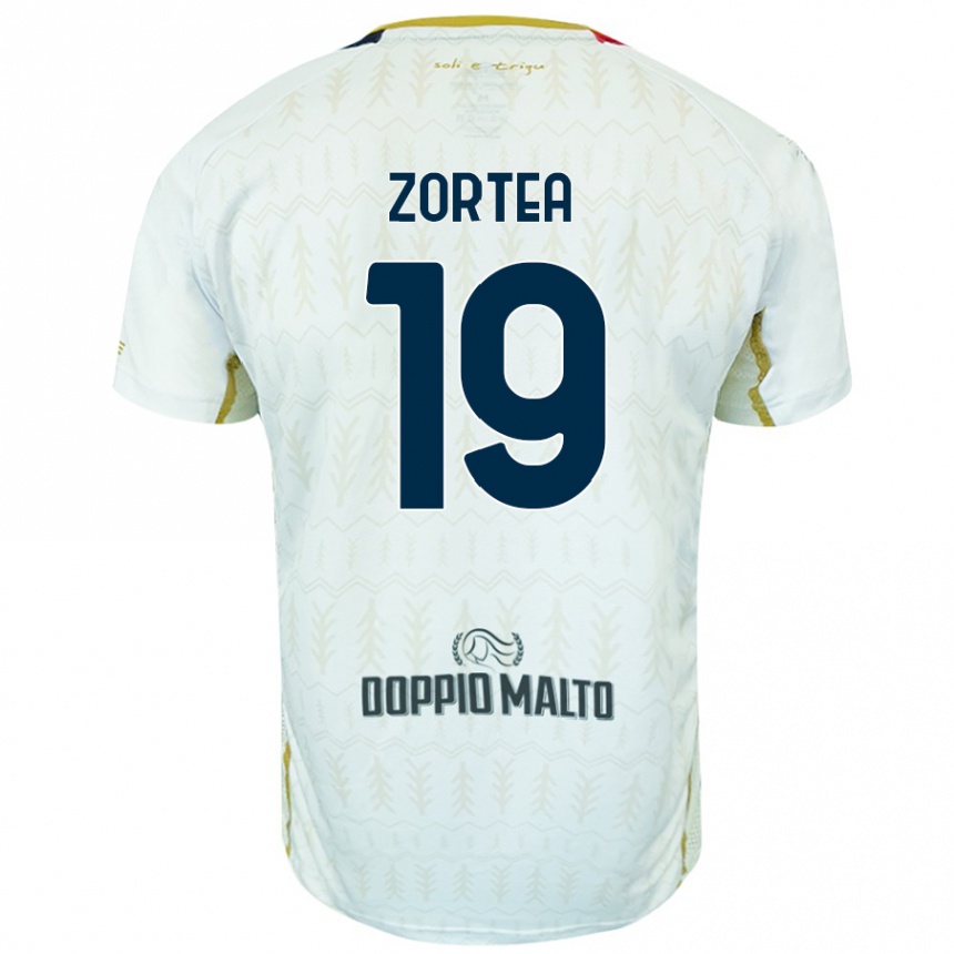 Niño Fútbol Camiseta Nadir Zortea #19 Blanco 2ª Equipación 2024/25 México