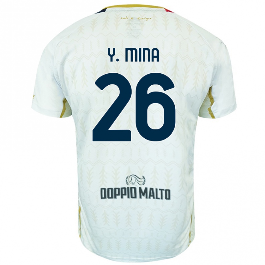 Niño Fútbol Camiseta Yerry Mina #26 Blanco 2ª Equipación 2024/25 México