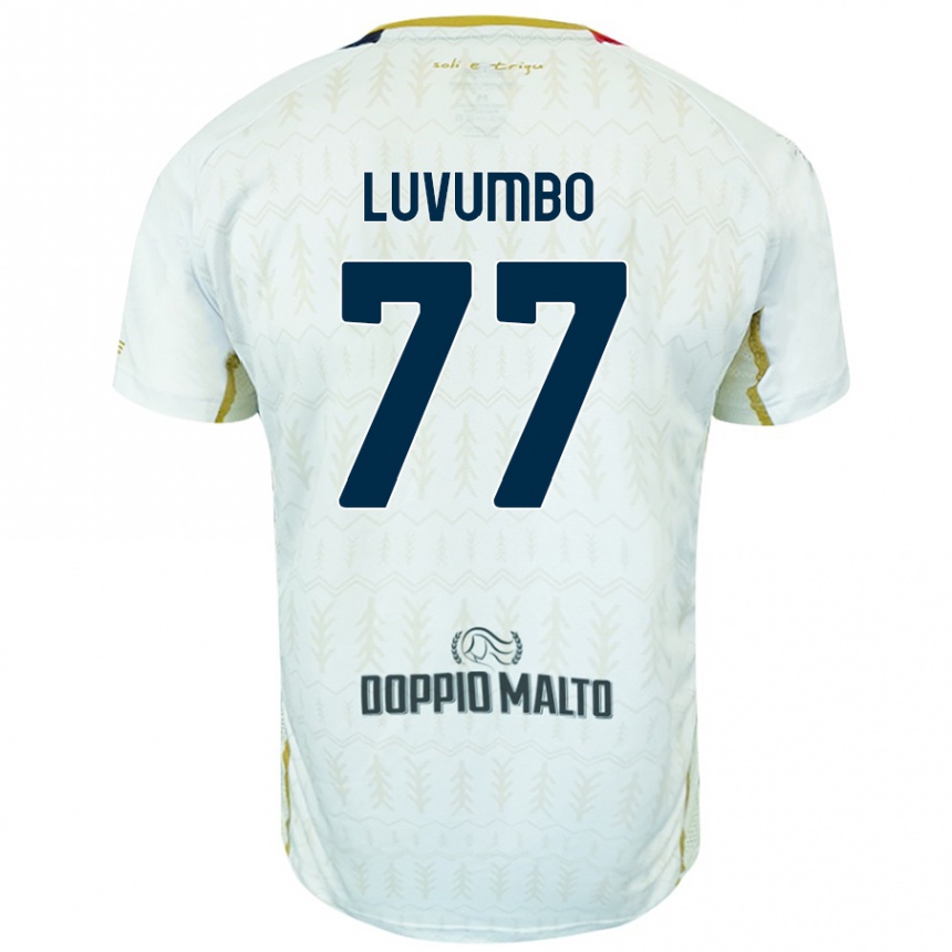 Niño Fútbol Camiseta Zito Luvumbo #77 Blanco 2ª Equipación 2024/25 México