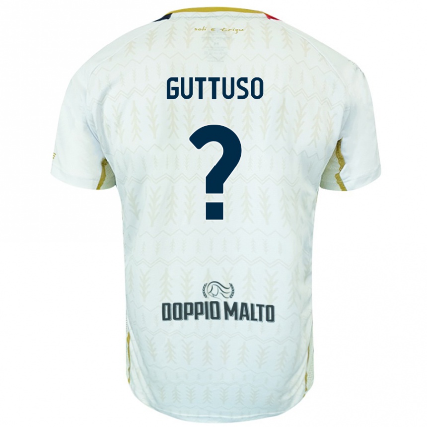 Niño Fútbol Camiseta Iacopo Guttuso #0 Blanco 2ª Equipación 2024/25 México