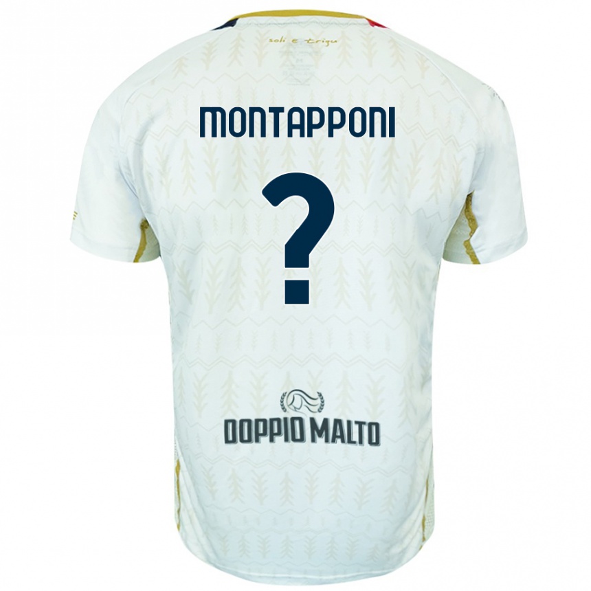 Niño Fútbol Camiseta Leonardo Montapponi #0 Blanco 2ª Equipación 2024/25 México