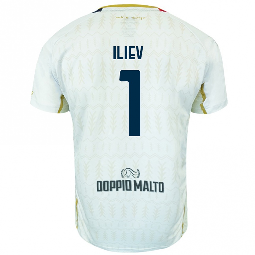 Niño Fútbol Camiseta Velizar-Iliya Iliev #1 Blanco 2ª Equipación 2024/25 México