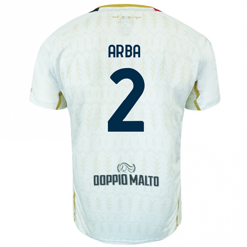 Niño Fútbol Camiseta Federico Arba #2 Blanco 2ª Equipación 2024/25 México