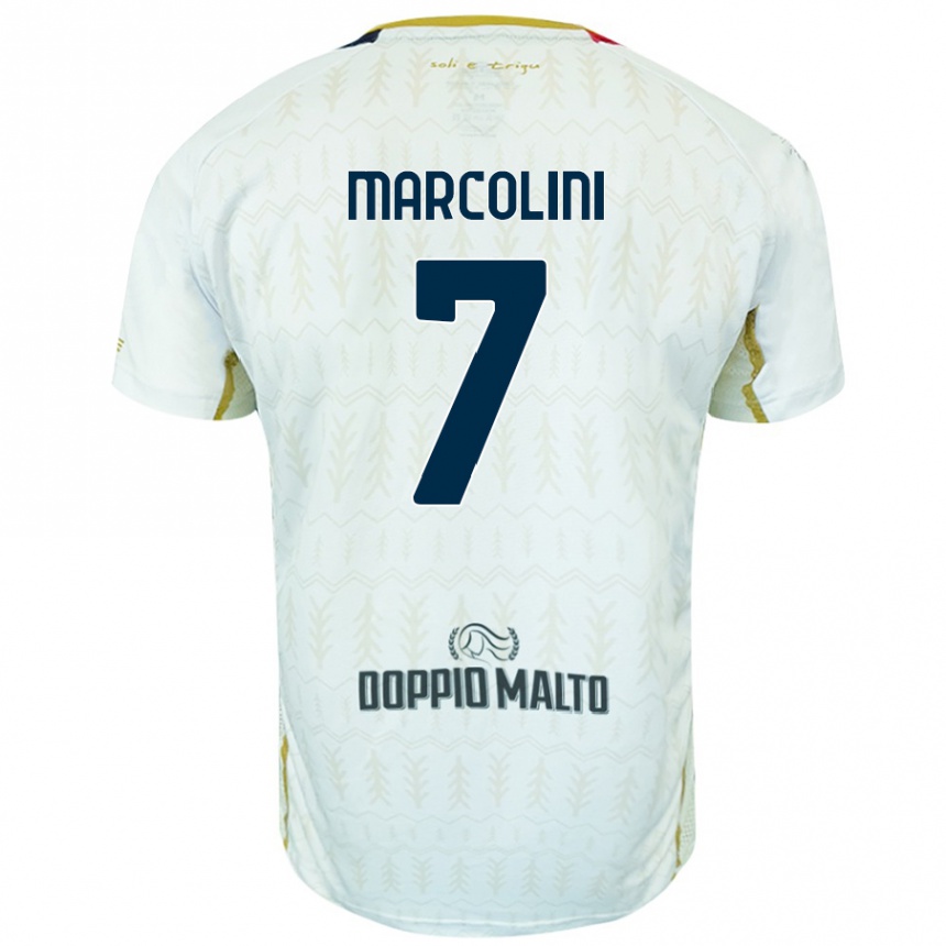 Niño Fútbol Camiseta Diego Marcolini #7 Blanco 2ª Equipación 2024/25 México