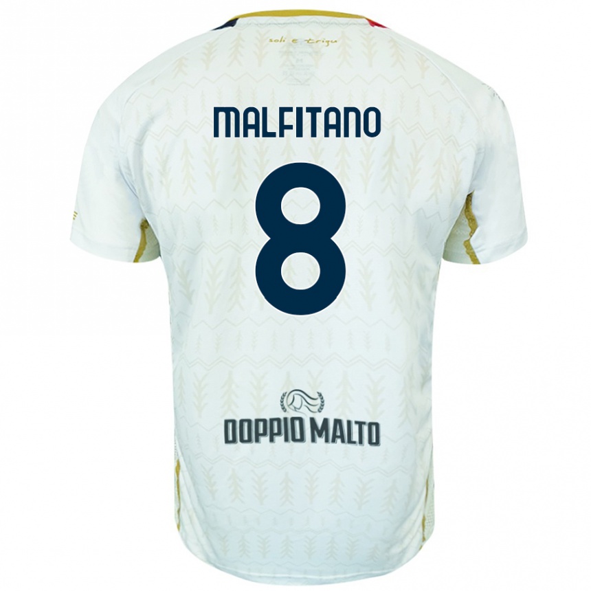 Niño Fútbol Camiseta Roberto Malfitano #8 Blanco 2ª Equipación 2024/25 México