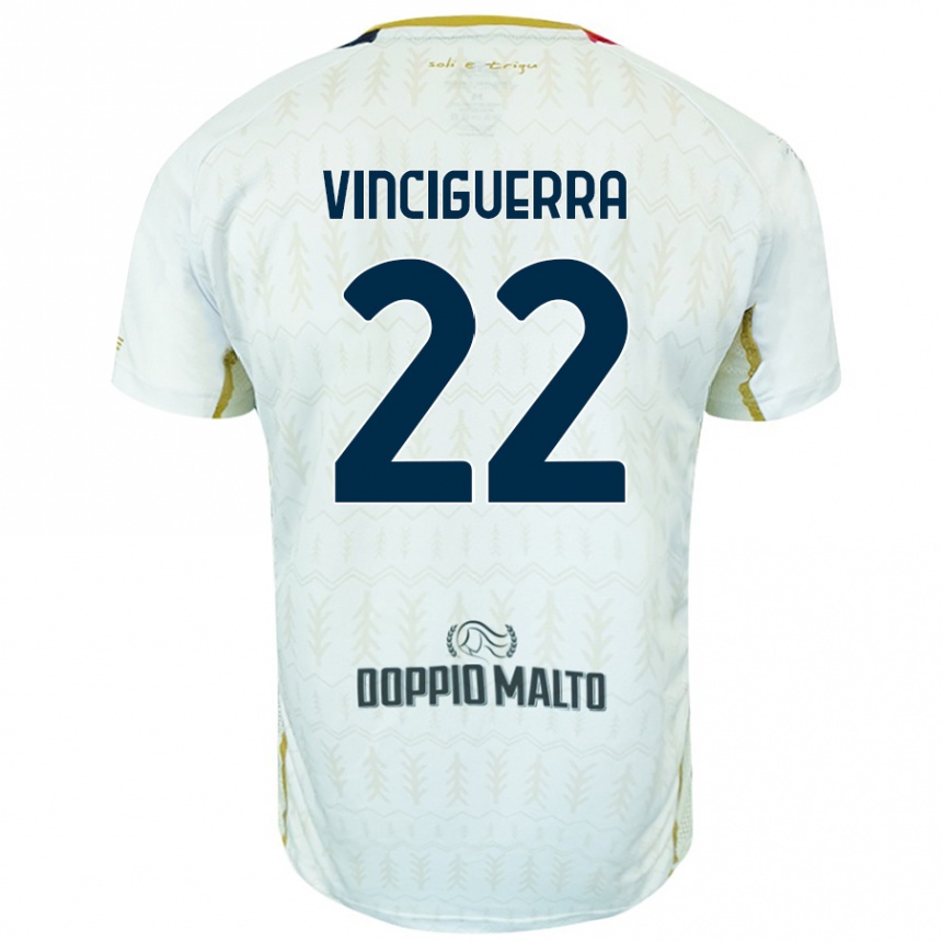 Niño Fútbol Camiseta Alessandro Vinciguerra #22 Blanco 2ª Equipación 2024/25 México