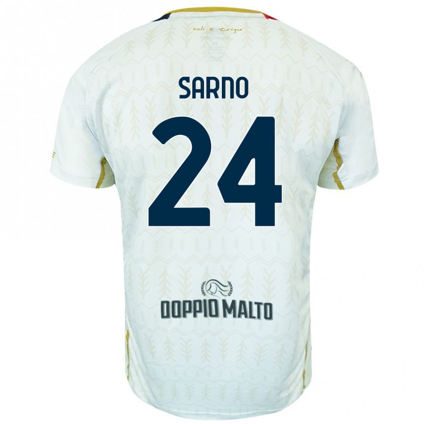 Niño Fútbol Camiseta Vincenzo Sarno #24 Blanco 2ª Equipación 2024/25 México