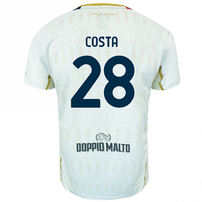 Niño Fútbol Camiseta Luca Costa #28 Blanco 2ª Equipación 2024/25 México