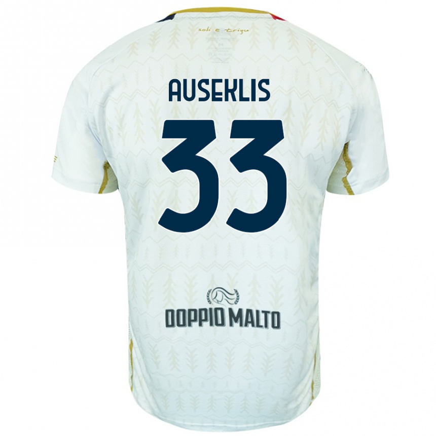 Niño Fútbol Camiseta Henrijs Auseklis #33 Blanco 2ª Equipación 2024/25 México