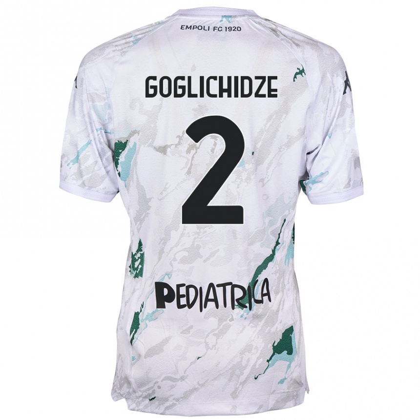 Niño Fútbol Camiseta Saba Goglichidze #2 Gris 2ª Equipación 2024/25 México