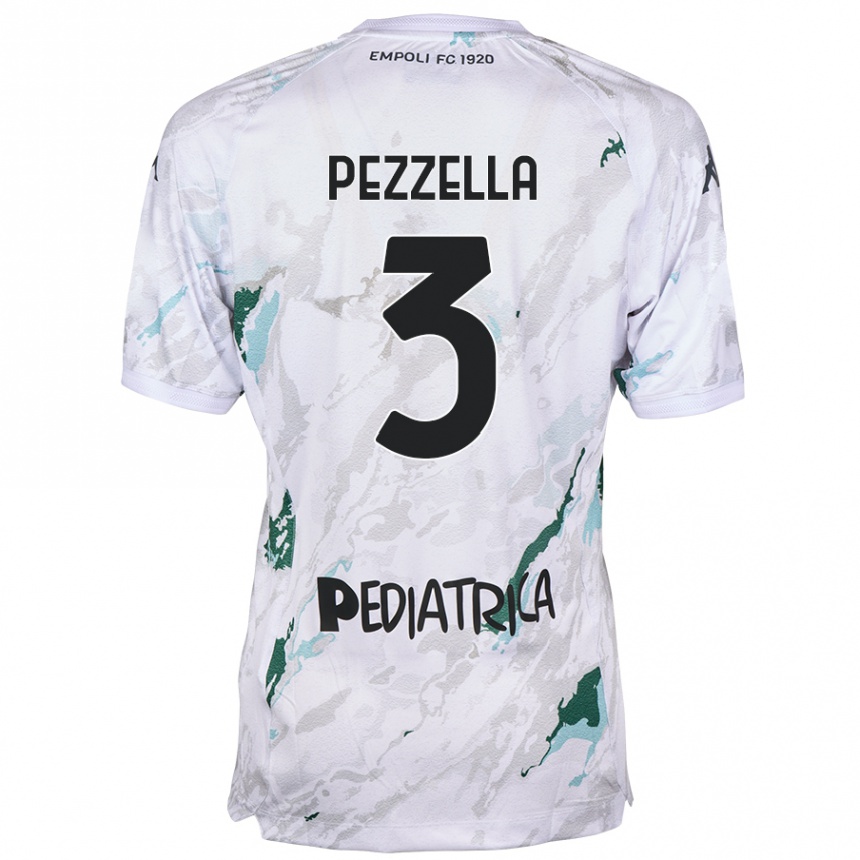 Niño Fútbol Camiseta Giuseppe Pezzella #3 Gris 2ª Equipación 2024/25 México