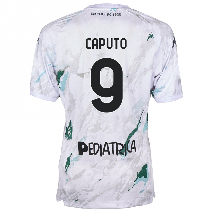 Niño Fútbol Camiseta Francesco Caputo #9 Gris 2ª Equipación 2024/25 México