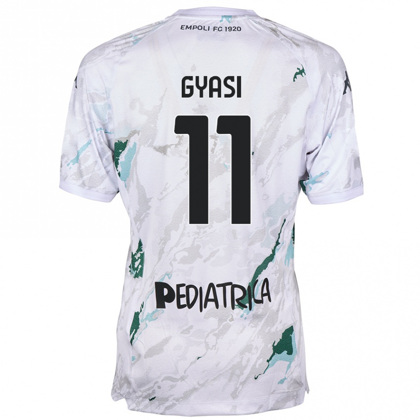 Niño Fútbol Camiseta Emmanuel Gyasi #11 Gris 2ª Equipación 2024/25 México