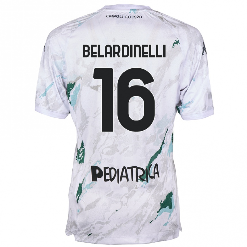 Niño Fútbol Camiseta Luca Belardinelli #16 Gris 2ª Equipación 2024/25 México