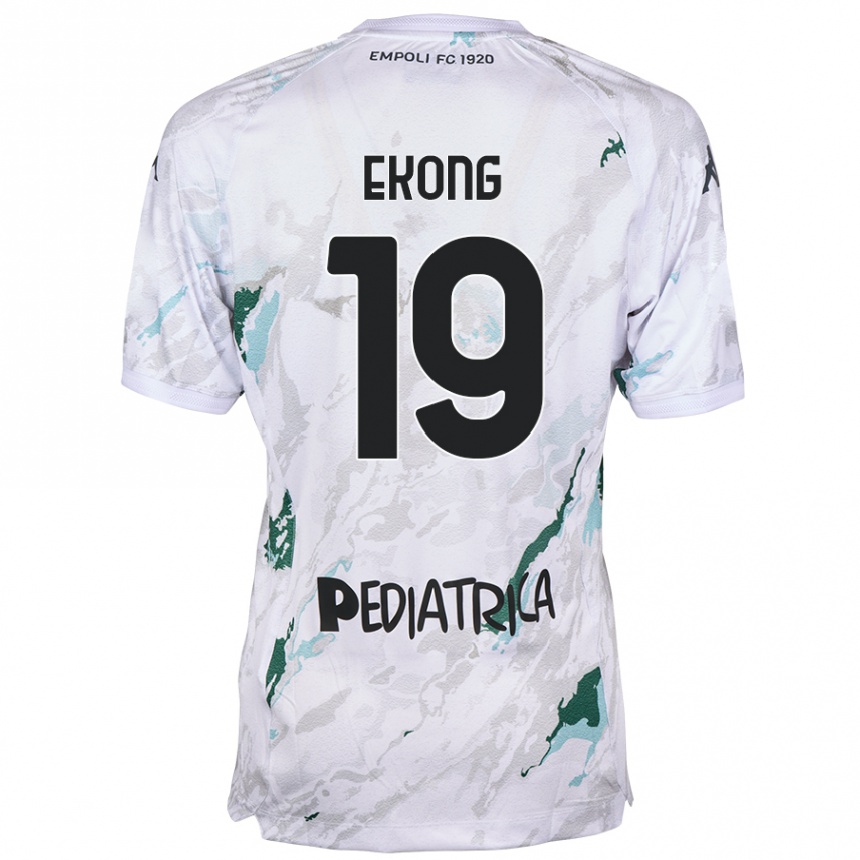 Niño Fútbol Camiseta Emmanuel Ekong #19 Gris 2ª Equipación 2024/25 México