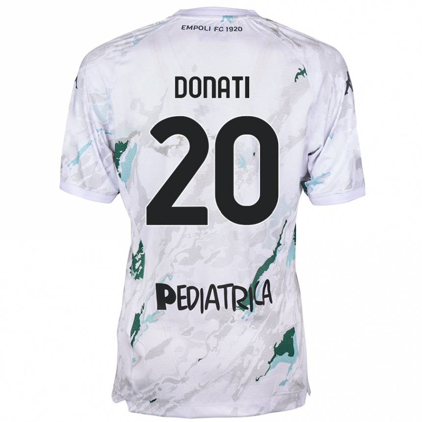 Niño Fútbol Camiseta Francesco Donati #20 Gris 2ª Equipación 2024/25 México