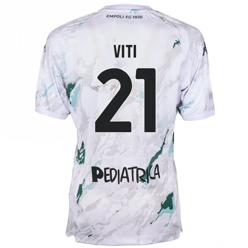 Niño Fútbol Camiseta Mattia Viti #21 Gris 2ª Equipación 2024/25 México