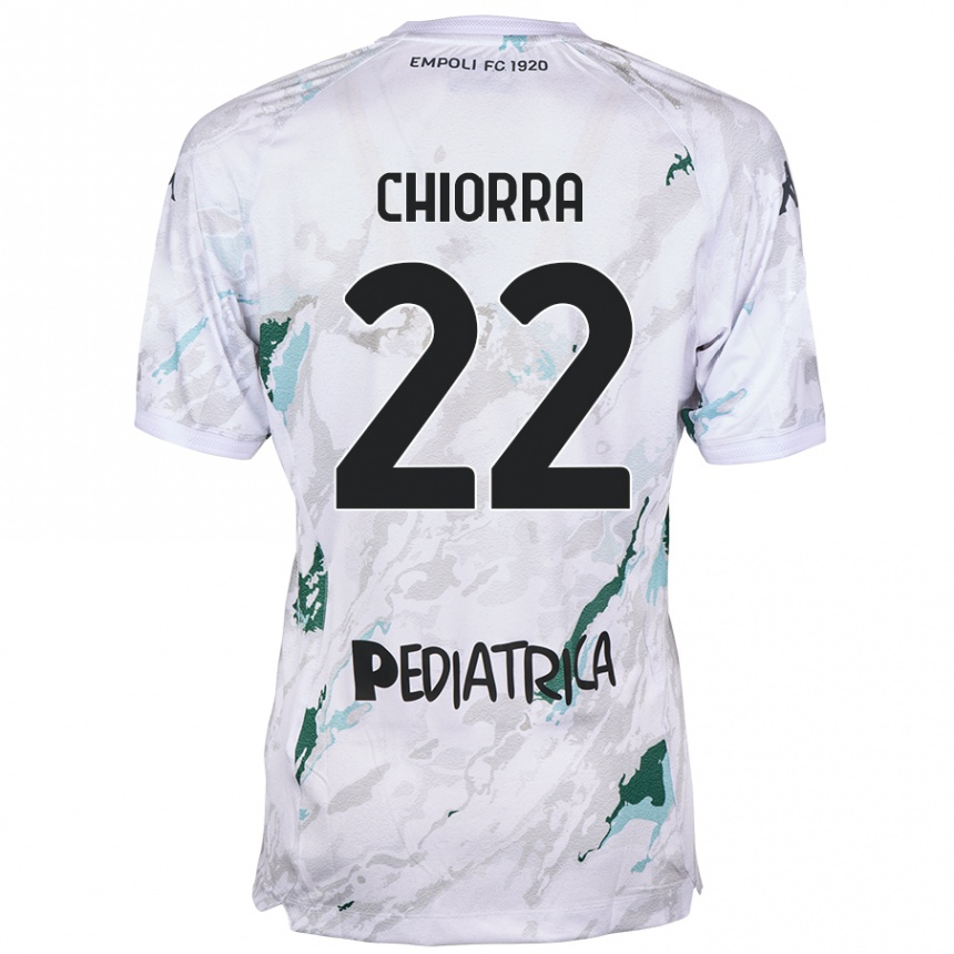 Niño Fútbol Camiseta Niccolò Chiorra #22 Gris 2ª Equipación 2024/25 México