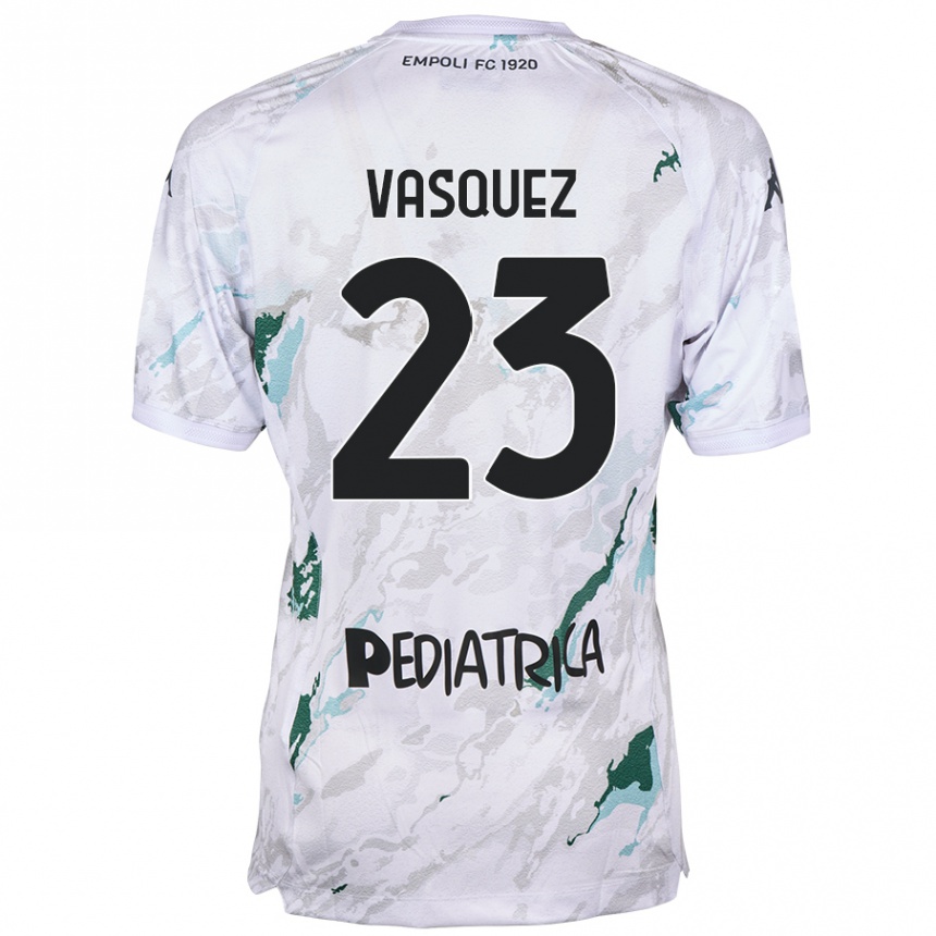 Niño Fútbol Camiseta Devis Vásquez #23 Gris 2ª Equipación 2024/25 México