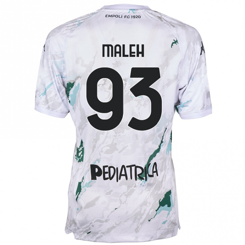 Niño Fútbol Camiseta Youssef Maleh #93 Gris 2ª Equipación 2024/25 México