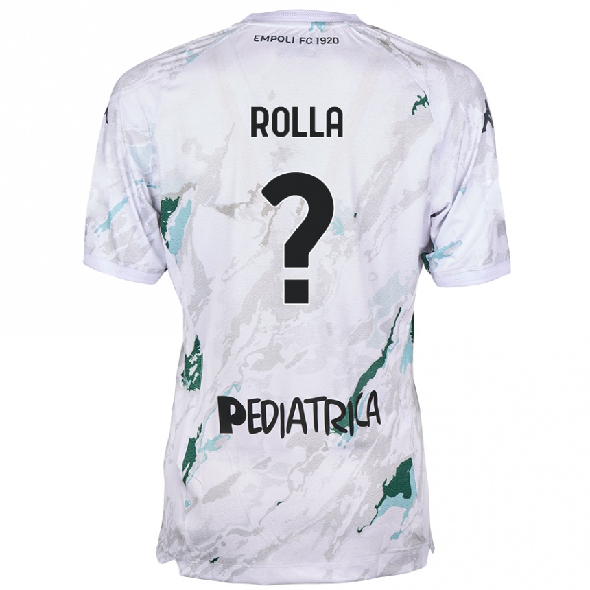 Niño Fútbol Camiseta Nicola Rolla #0 Gris 2ª Equipación 2024/25 México