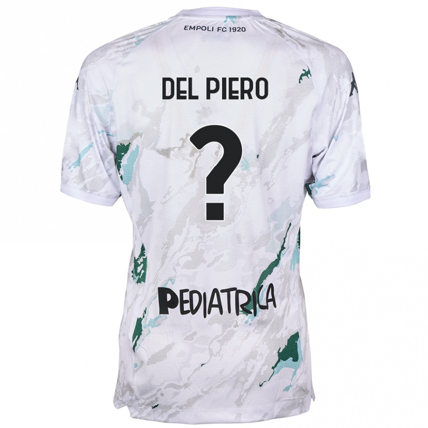 Niño Fútbol Camiseta Tobias Del Piero #0 Gris 2ª Equipación 2024/25 México