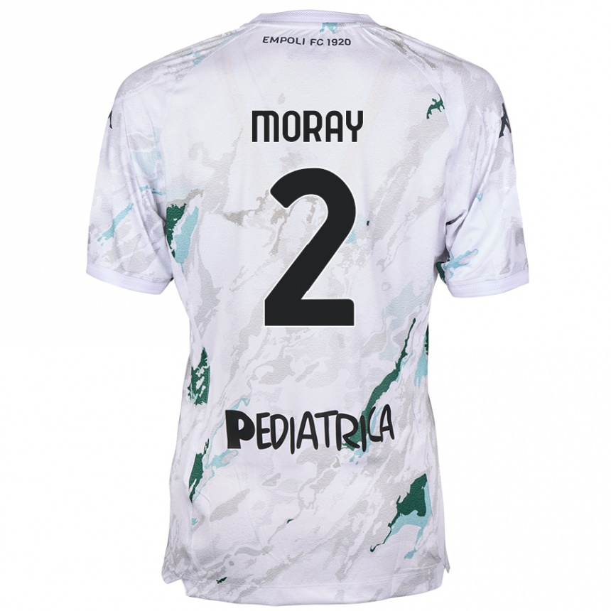 Niño Fútbol Camiseta Jeremy Moray #2 Gris 2ª Equipación 2024/25 México