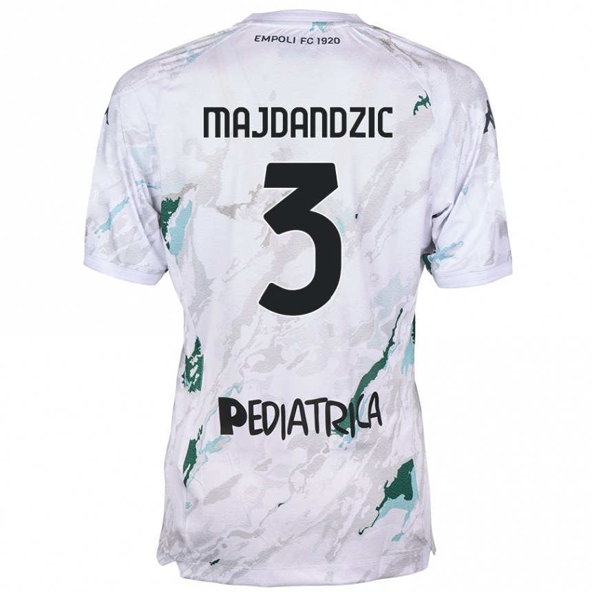 Niño Fútbol Camiseta Patrik Majdandzic #3 Gris 2ª Equipación 2024/25 México