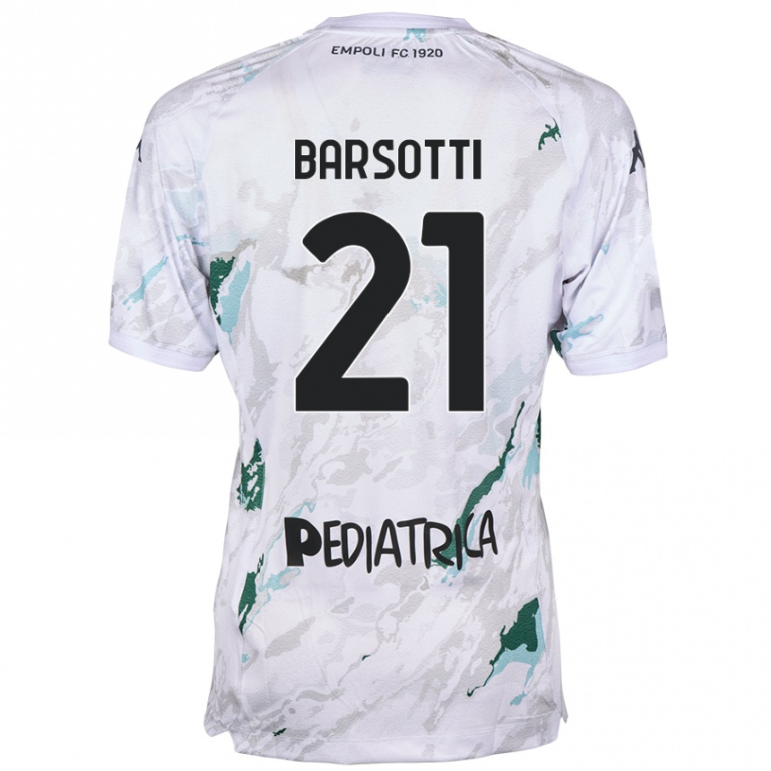 Niño Fútbol Camiseta Leonardo Barsotti #21 Gris 2ª Equipación 2024/25 México