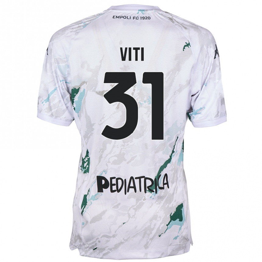 Niño Fútbol Camiseta Vittorio Viti #31 Gris 2ª Equipación 2024/25 México