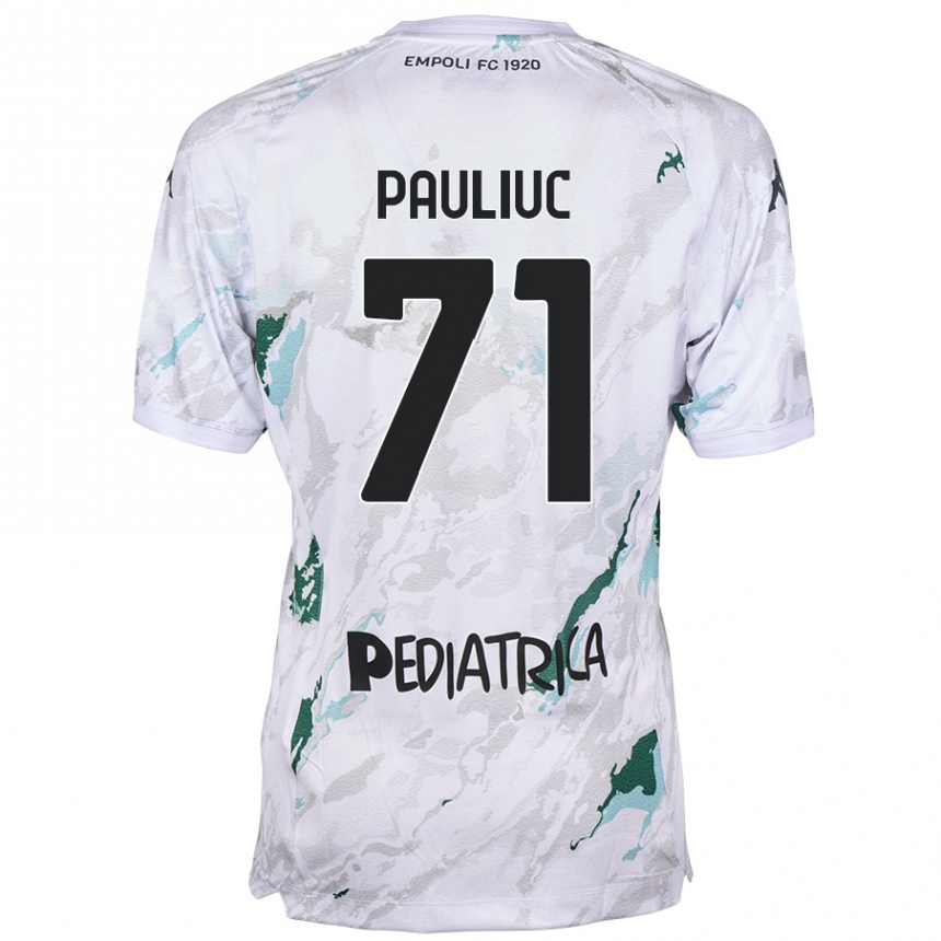 Niño Fútbol Camiseta Nicolò Pauliuc #71 Gris 2ª Equipación 2024/25 México